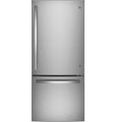 GE® Fingerprint Resistant Stainless Steel 29-3/4 in. 21 cu. ft. Bottom Mount Freezer and Built-in Refrigerator