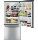 GE&reg; Fingerprint Resistant Stainless Steel 29-3/4 in. 21 cu. ft. Bottom Mount Freezer and Built-in Refrigerator 