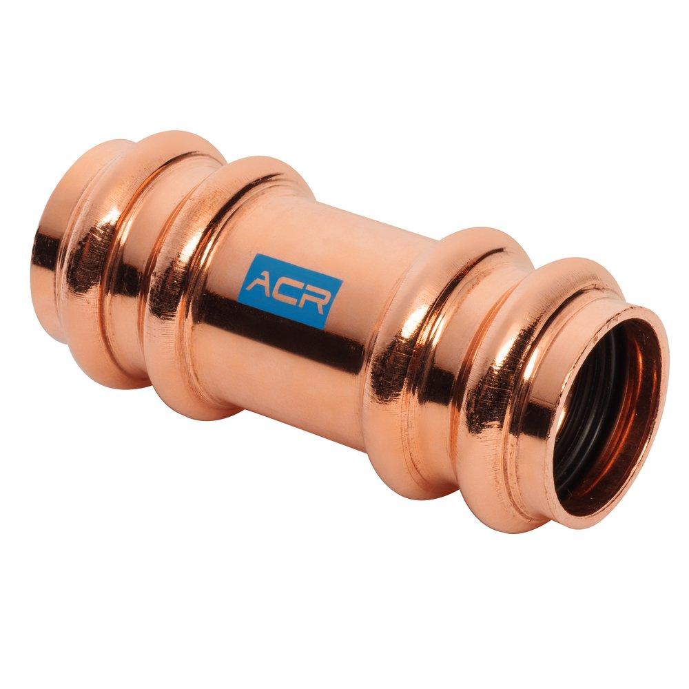 ACR 5/8 IN OD PRESS COPPER COUPLING WITH STOP 