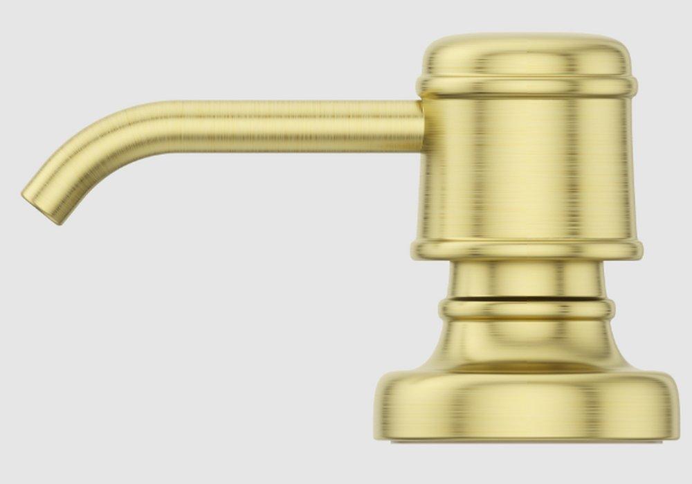 Pfister Brushed Gold 13-1/16 in. 16 oz. Kitchen Soap Dispenser 