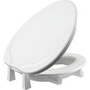 Bemis Independence White Elongated Closed Front with Cover Toilet 