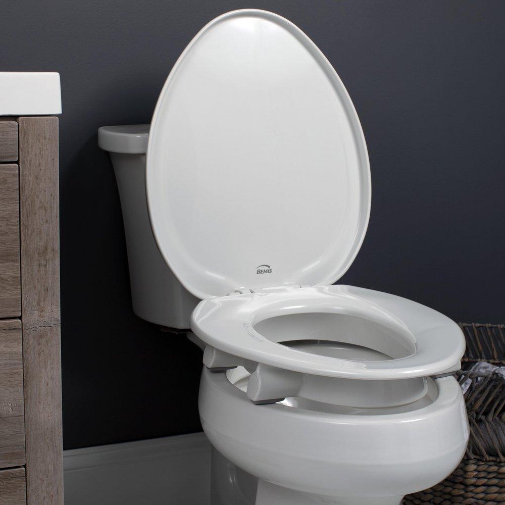 Bemis Independence White Elongated Closed Front with Cover Toilet 
