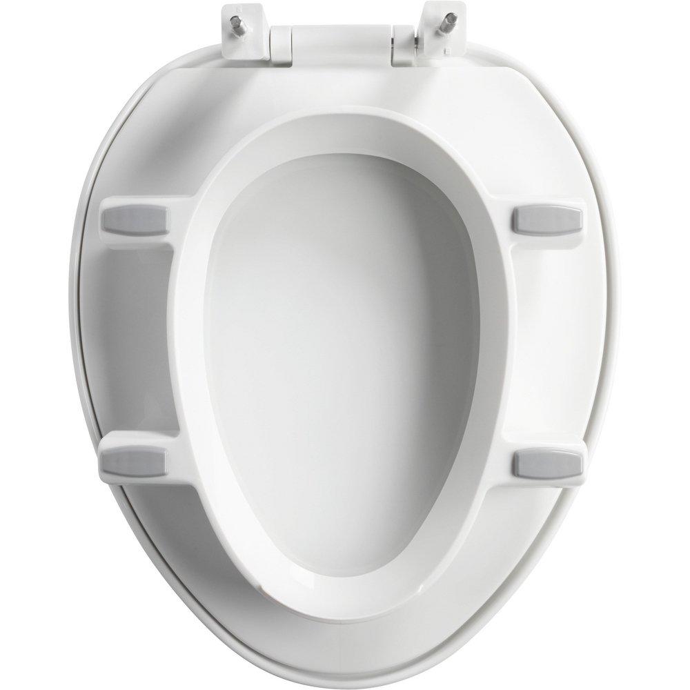 Bemis Independence White Elongated Closed Front with Cover Toilet 