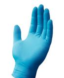 Size M Rubber Glove in Blue (Box of 100)