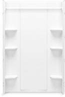 48 in. Shower Back Wall in White