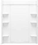 60 in. Shower Back Wall in White