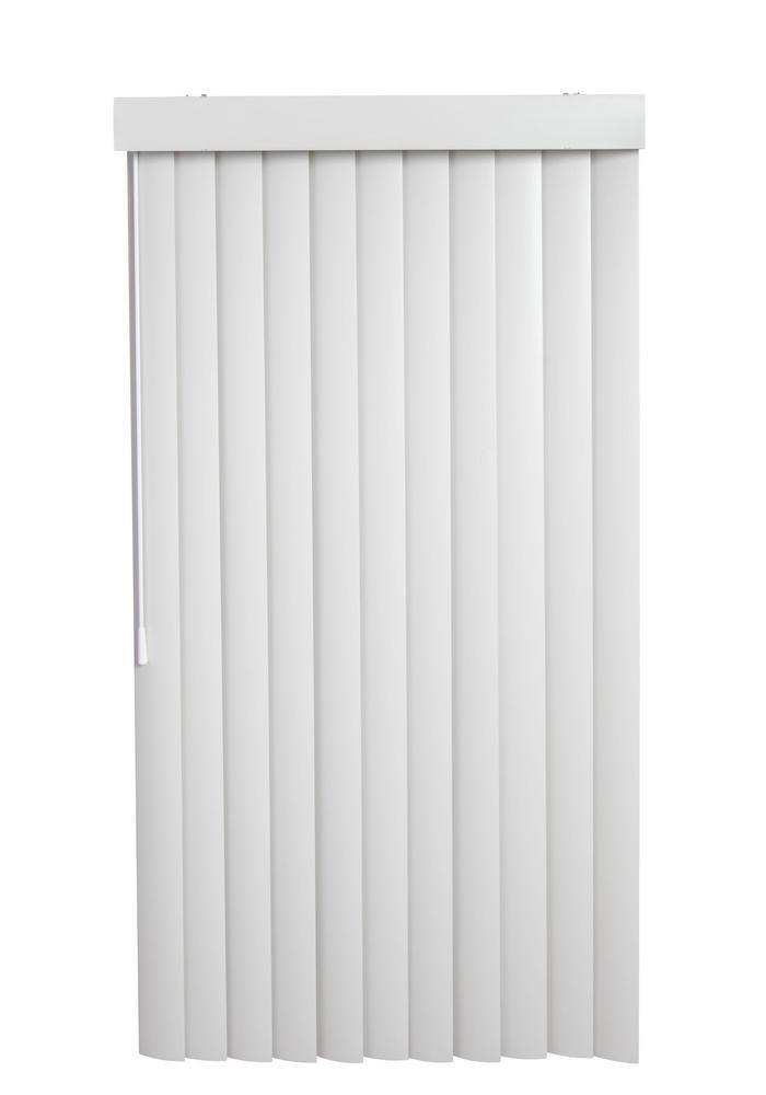 108 in. Vertical Blind in Slat White (Pack of 100) 