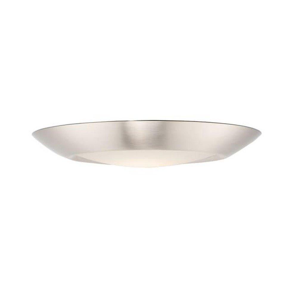 Maxim Lighting&reg; Satin Nickel 1-1/4 x 7-1/2 in. 15W 1-Light Integrated LED Flush Mount Ceiling Fixture 