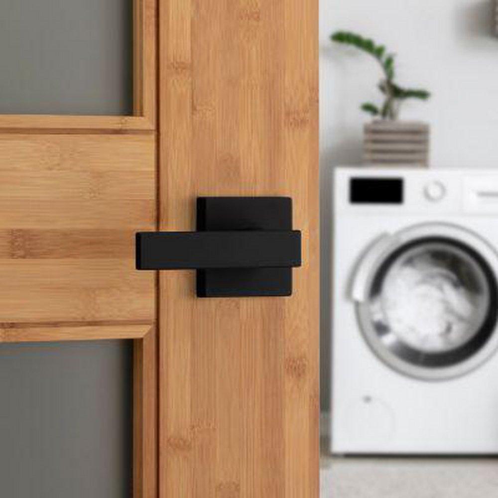 Kwikset Matte Black Passage Lever 