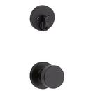 Kwikset Matte Black Grip Deadbolt Handle Set in Matte Black 