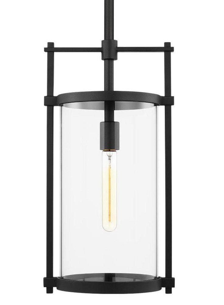 Visual Comfort & Co. Studio Textured Black 60W 1-Light Medium E-26 Outdoor Pendant 