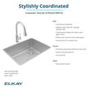 Elkay Polished Satin 25-1/2 x 18-1/2 in. No Hole Stainless Steel 1 Bowl Undermount Kitchen Sink 