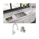 Elkay Polished Satin 25-1/2 x 18-1/2 in. No Hole Stainless Steel 1 Bowl Undermount Kitchen Sink 
