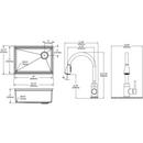 Elkay Polished Satin 25-1/2 x 18-1/2 in. No Hole Stainless Steel 1 Bowl Undermount Kitchen Sink 