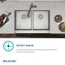 Elkay Polished Satin 35-7/8 x 20-1/4 in. No Hole Stainless Steel 2 Bowl Farmhouse Kitchen Sink 