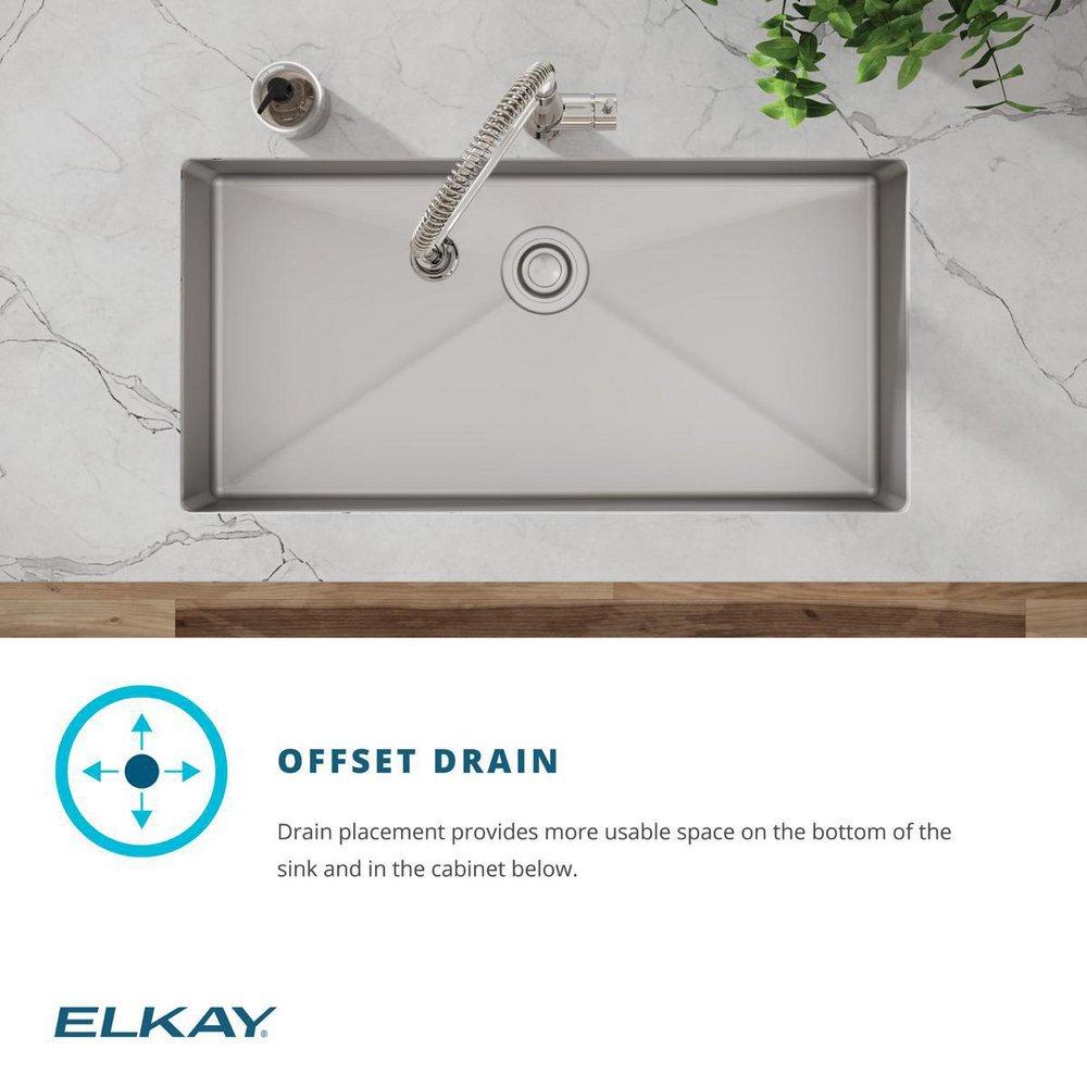 37 x 18-1/2 in. Stainless Steel Single Bowl Undermount Kitchen Sink Kit 