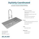 37 x 18-1/2 in. Stainless Steel Single Bowl Undermount Kitchen Sink Kit 