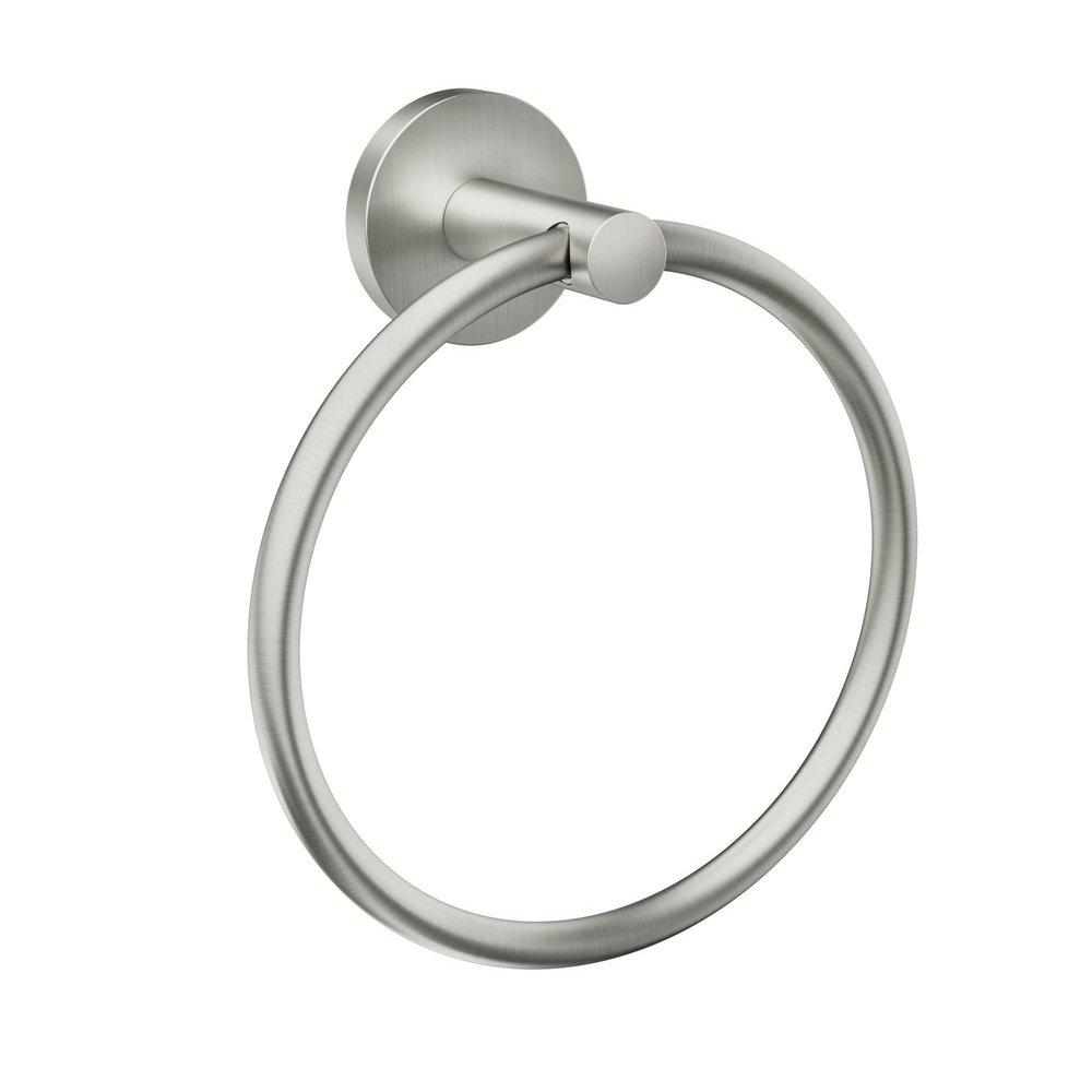 Moen Brushed Nickel Round Closed Towel Ring 