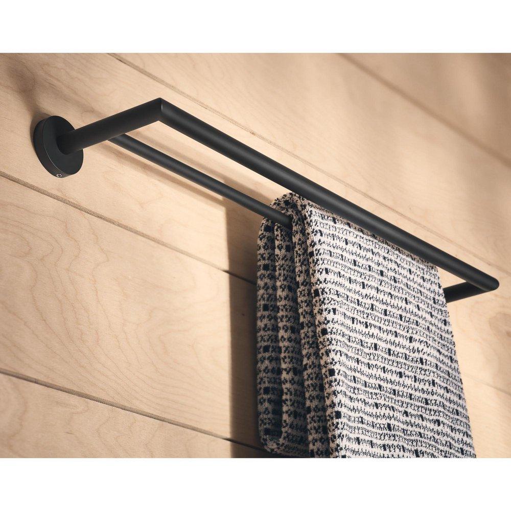 Moen Matte Black 24 in. Towel Bar 