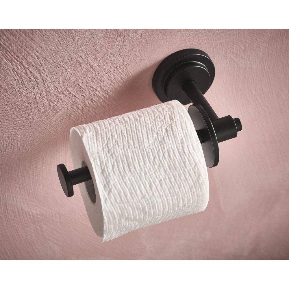 Moen Matte Black Wall Toilet Tissue Holder 