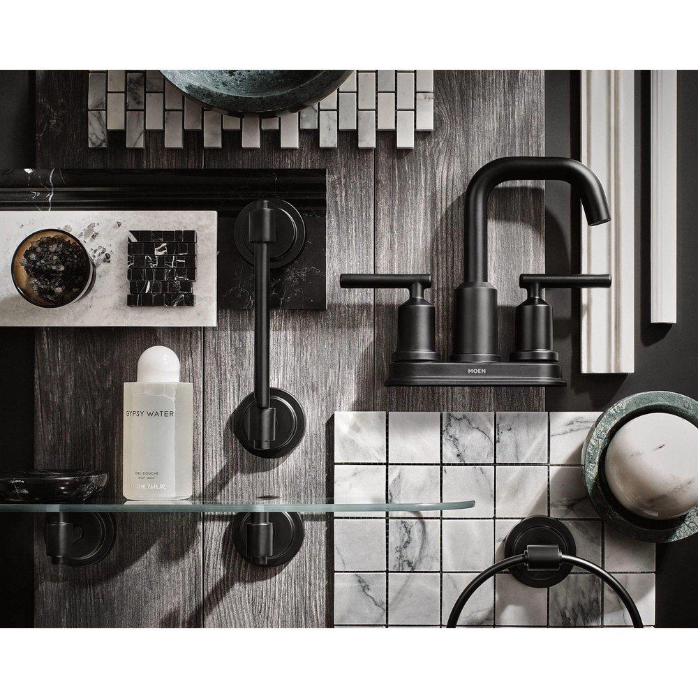 Moen Matte Black Wall Toilet Tissue Holder 
