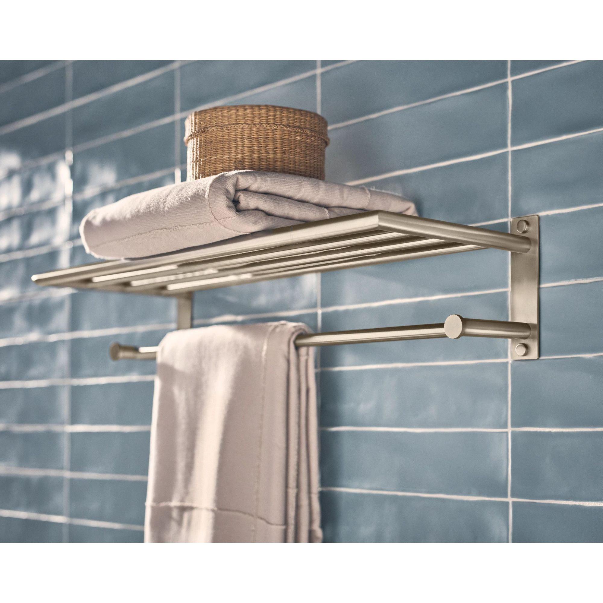 Moen Brushed Nickel 24 in. Towel Holder 