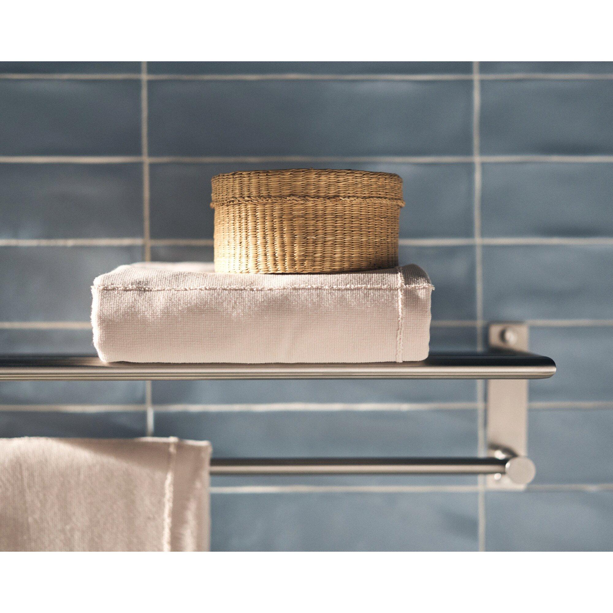 Moen Brushed Nickel 24 in. Towel Holder 