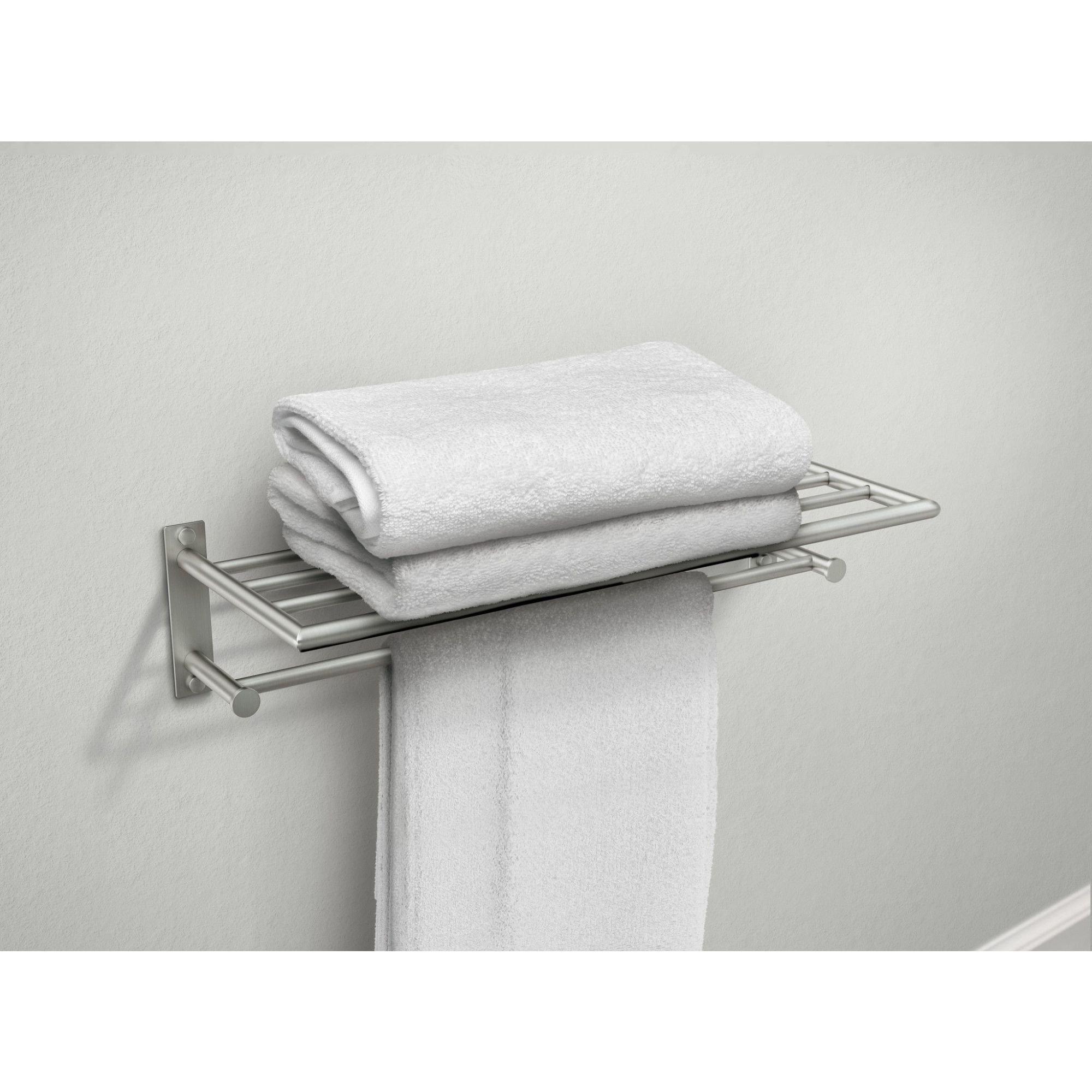 Moen Brushed Nickel 24 in. Towel Holder 