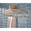 BRUSHED NICKEL TOWEL SHELF 