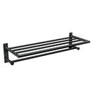 24 in. Towel Holder in Matte Black