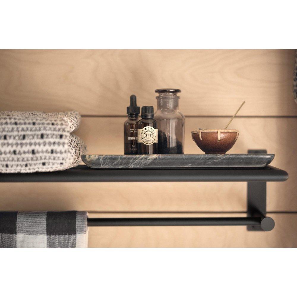 Moen Matte Black 24 in. Towel Holder 