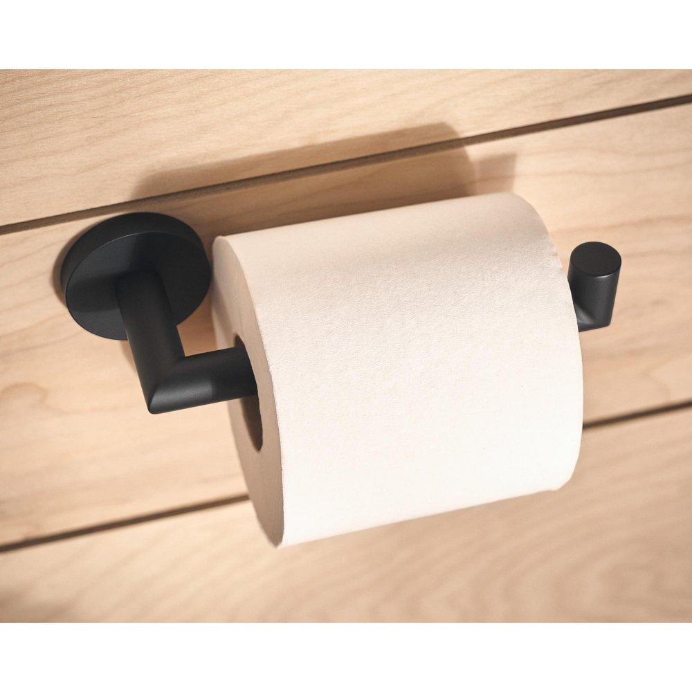 Moen Matte Black Wall Toilet Tissue Holder 