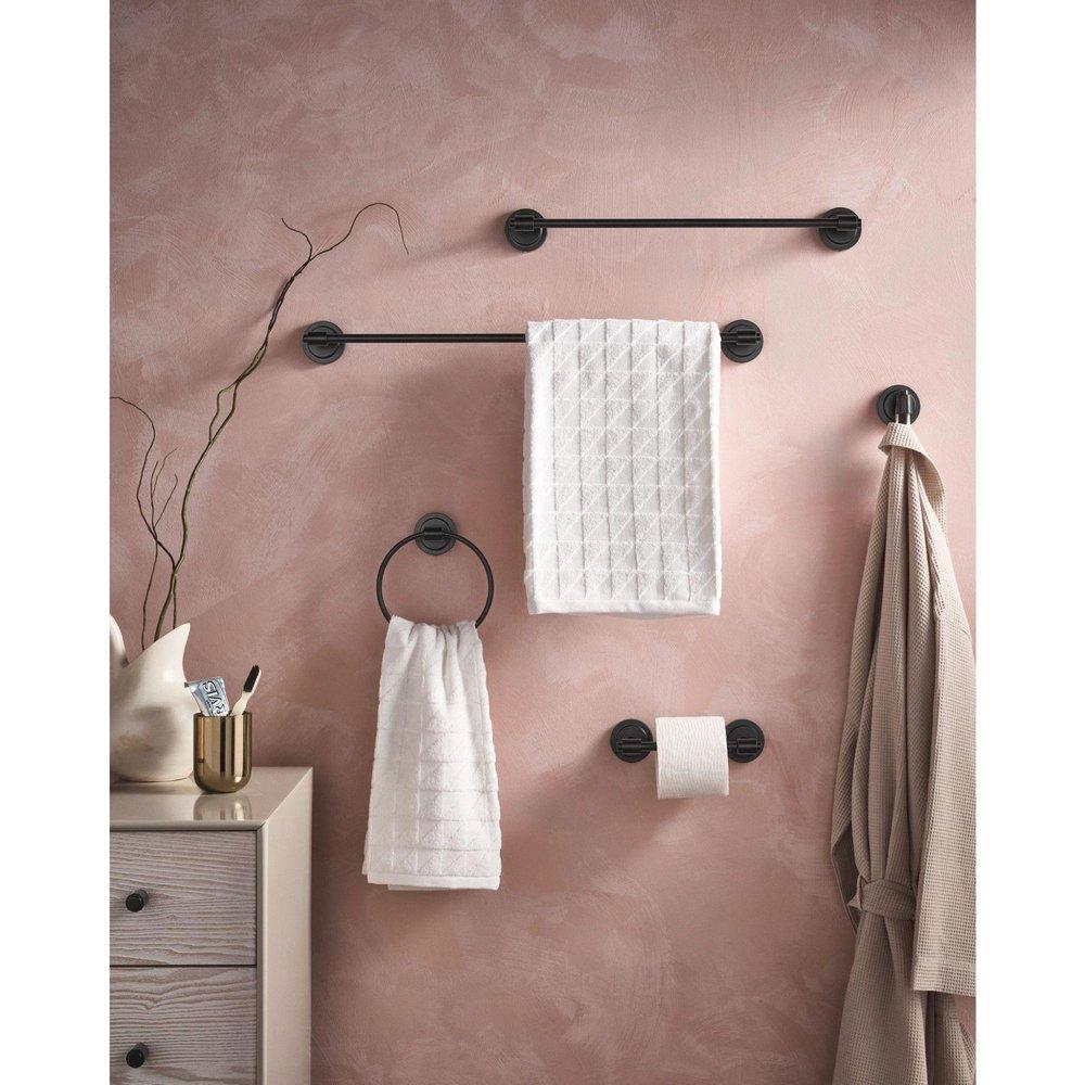 Moen Matte Black 24 in. Towel Bar 