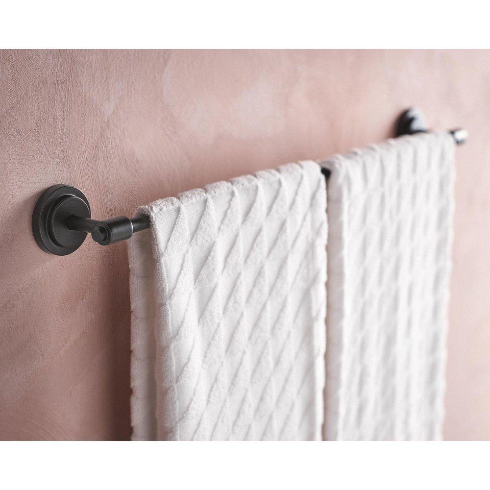 Moen Matte Black 24 in. Towel Bar 