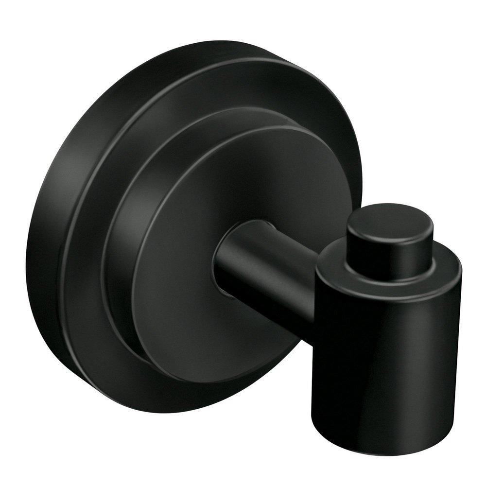 Moen Matte Black 1-Hook Robe Hook 