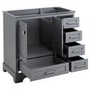 36 VANITY WITH UNDERMOUNT SINK GRAY CARRARA MARBLE WIDESPREAD 