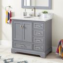 36 VANITY WITH UNDERMOUNT SINK GRAY CARRARA MARBLE WIDESPREAD 
