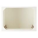 Signature Hardware Soft White Floor Mount Vanity in Soft White with Carrara Marble 