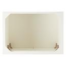 30 VANITY WITH RECTANGULAR UNDERMOUNT SINK SOFT WHITE FEATHERED WHITE QUARTZ SINGLE HOLE 