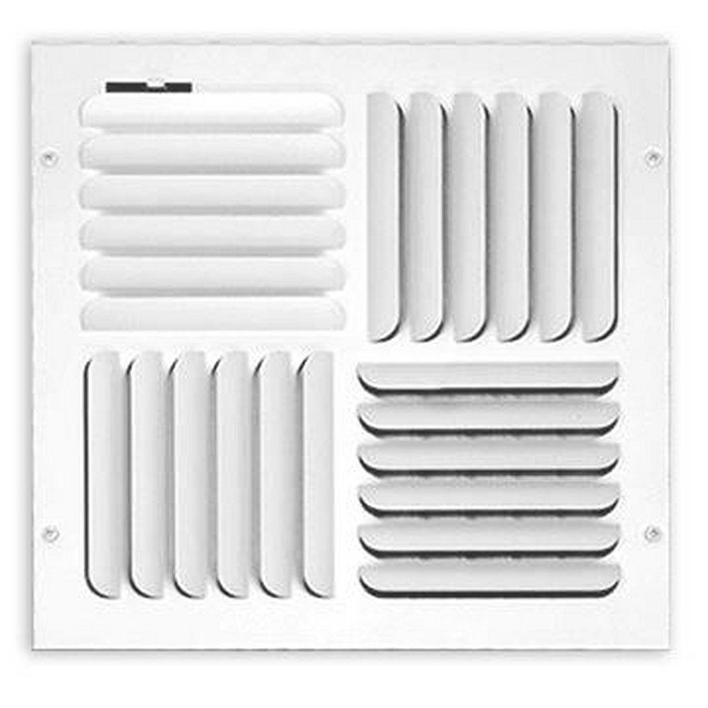 Shoemaker Manufacturing White Residential Ceiling Diffuser in White Steel 