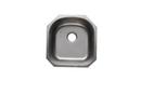 Amerisink 21 x 19 in. No Hole 1 Bowl Undermount Kitchen Sink 