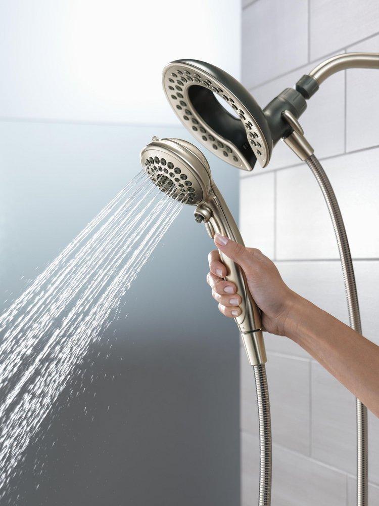 Delta Faucet Brushed Nickel Multi Function Hand Shower 