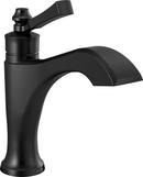 Single Handle Monoblock Bathroom Sink Faucet in Matte Black 