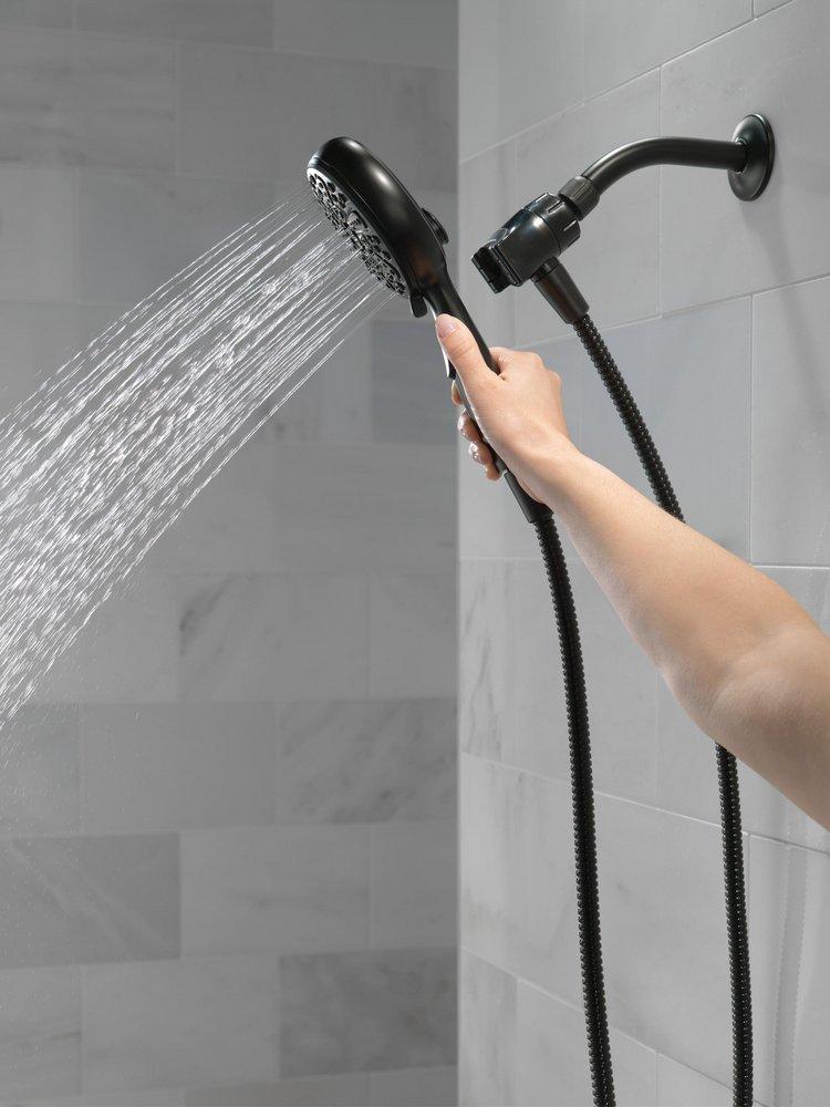 Delta Faucet Matte Black Multi Function Hand Shower 