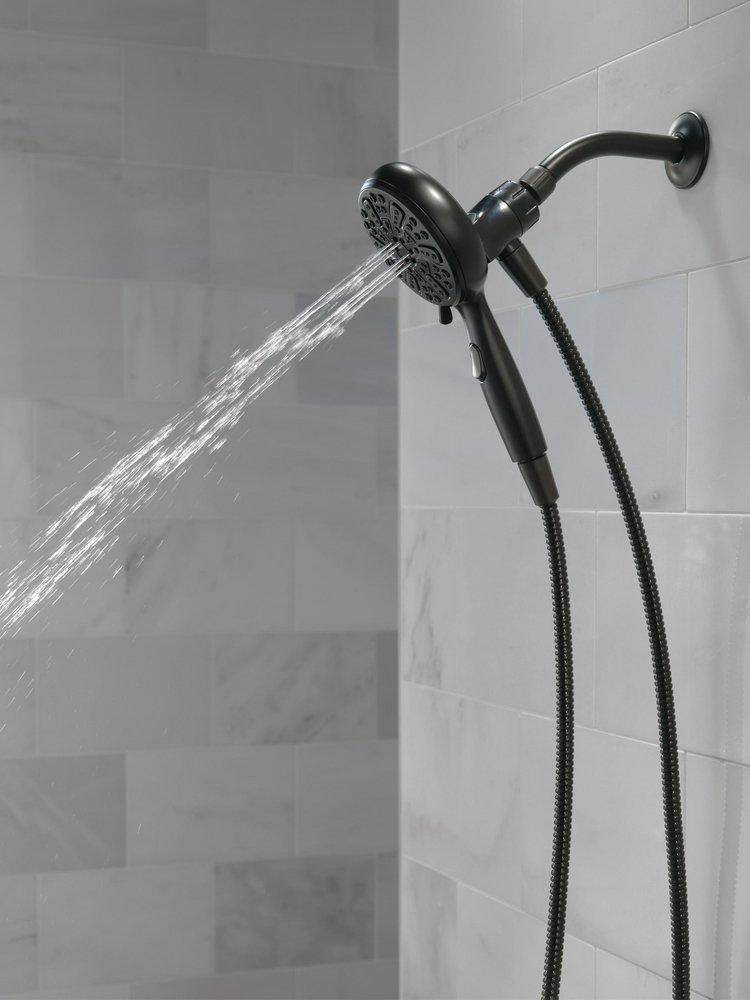 Delta Faucet Matte Black Multi Function Hand Shower 