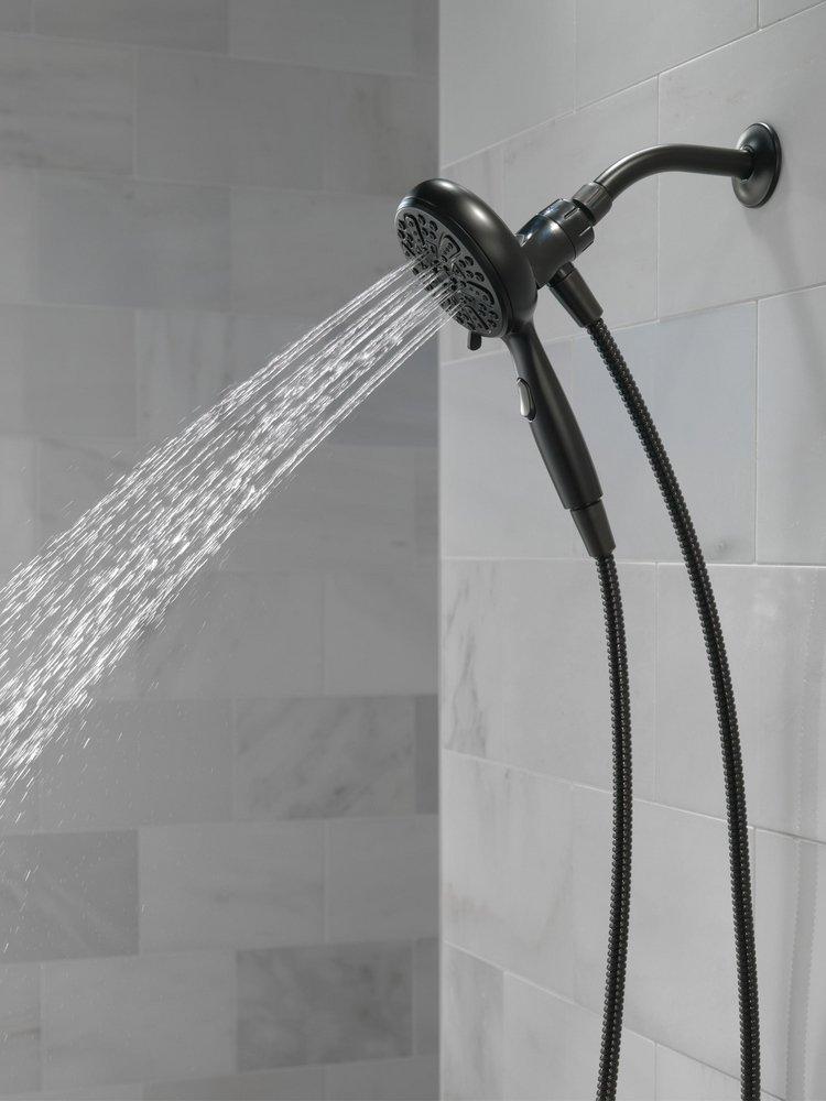 Delta Faucet Matte Black Multi Function Hand Shower 