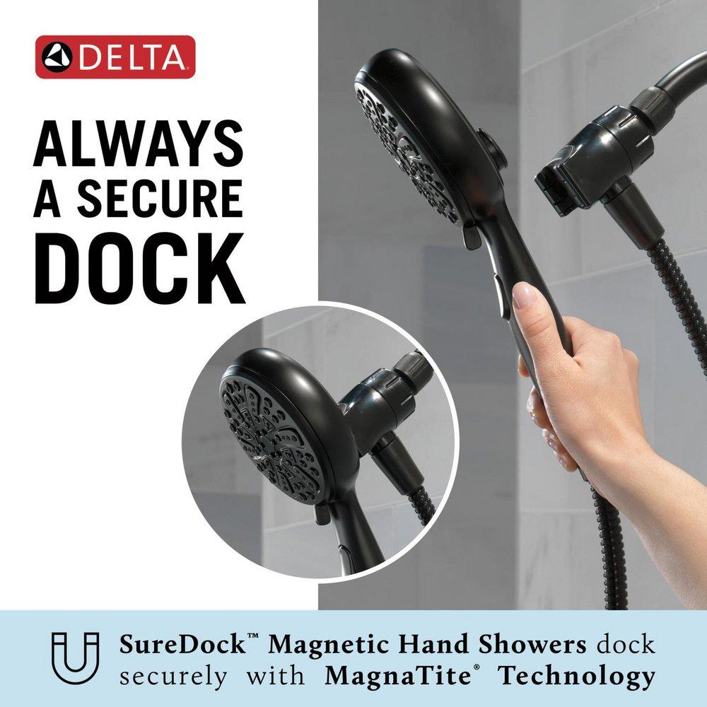 Delta Faucet Matte Black Multi Function Hand Shower 