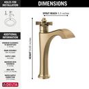 Single Handle Monoblock and Vessel Filler Bathroom Sink Faucet in Champagne Bronze 
