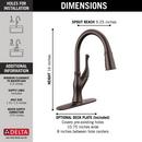 Delta Faucet Venetian Bronze Single Handle Pull Down Kitchen Faucet 
