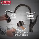 Delta Faucet Venetian Bronze Single Handle Pull Down Kitchen Faucet 